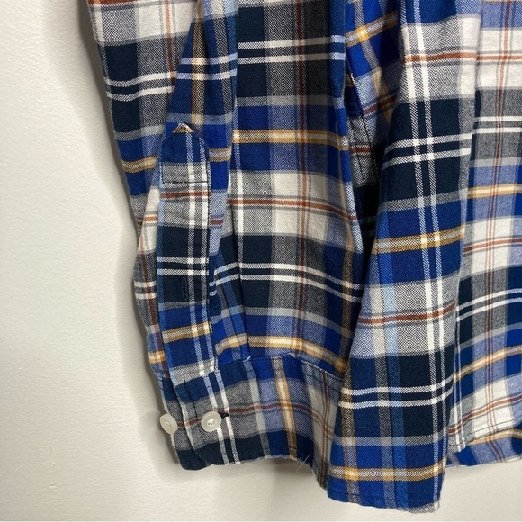 Merona plaid button down shirt size large - Picture 2 of 5